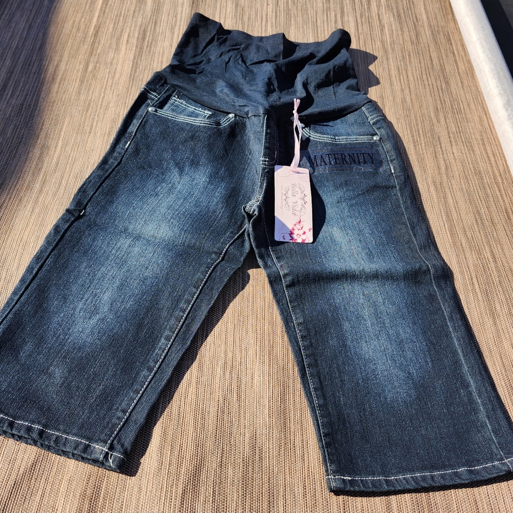 Maternity caprice pants with pockets